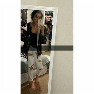 Women’s hollister size 1 distressed jeans